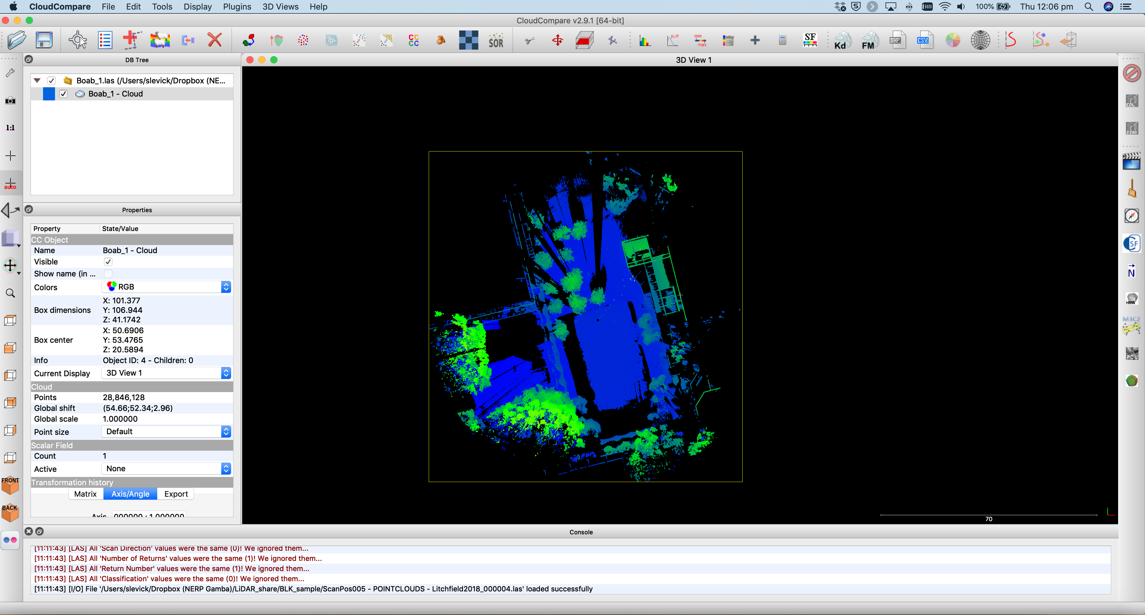 Figure 13. CloudCompare