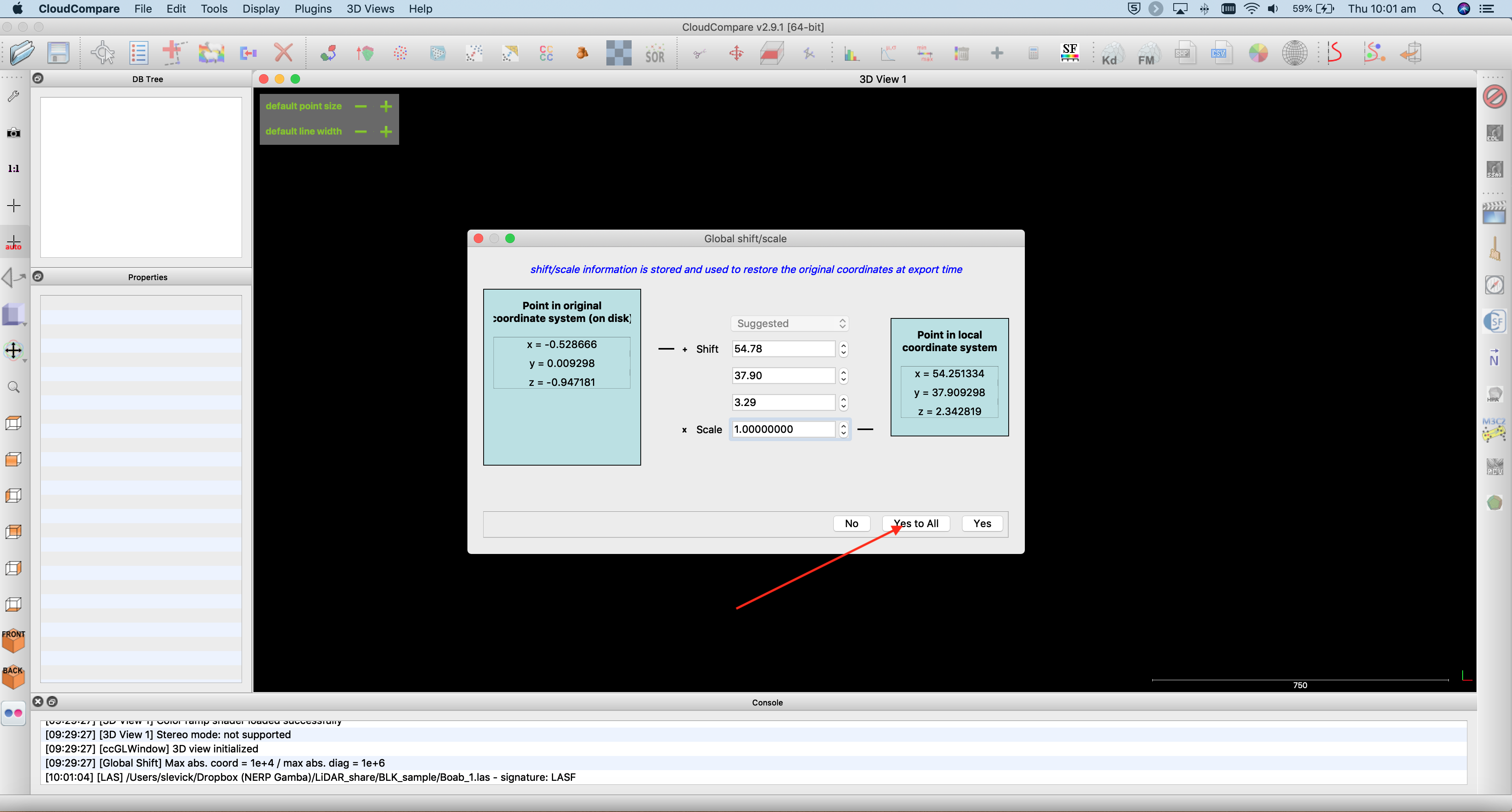 Figure 5. CloudCompare