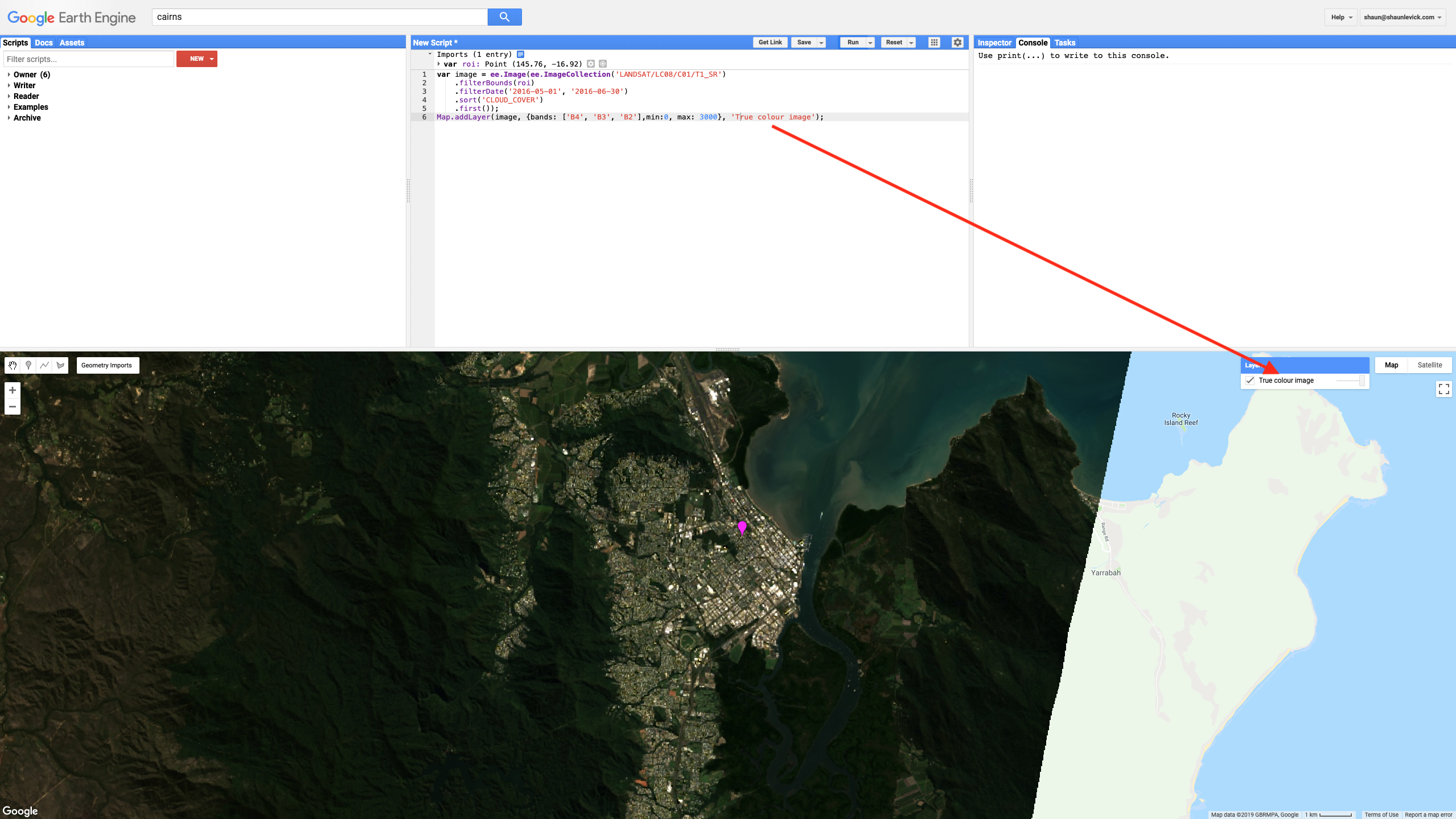 Figure 2. Adding image to map view