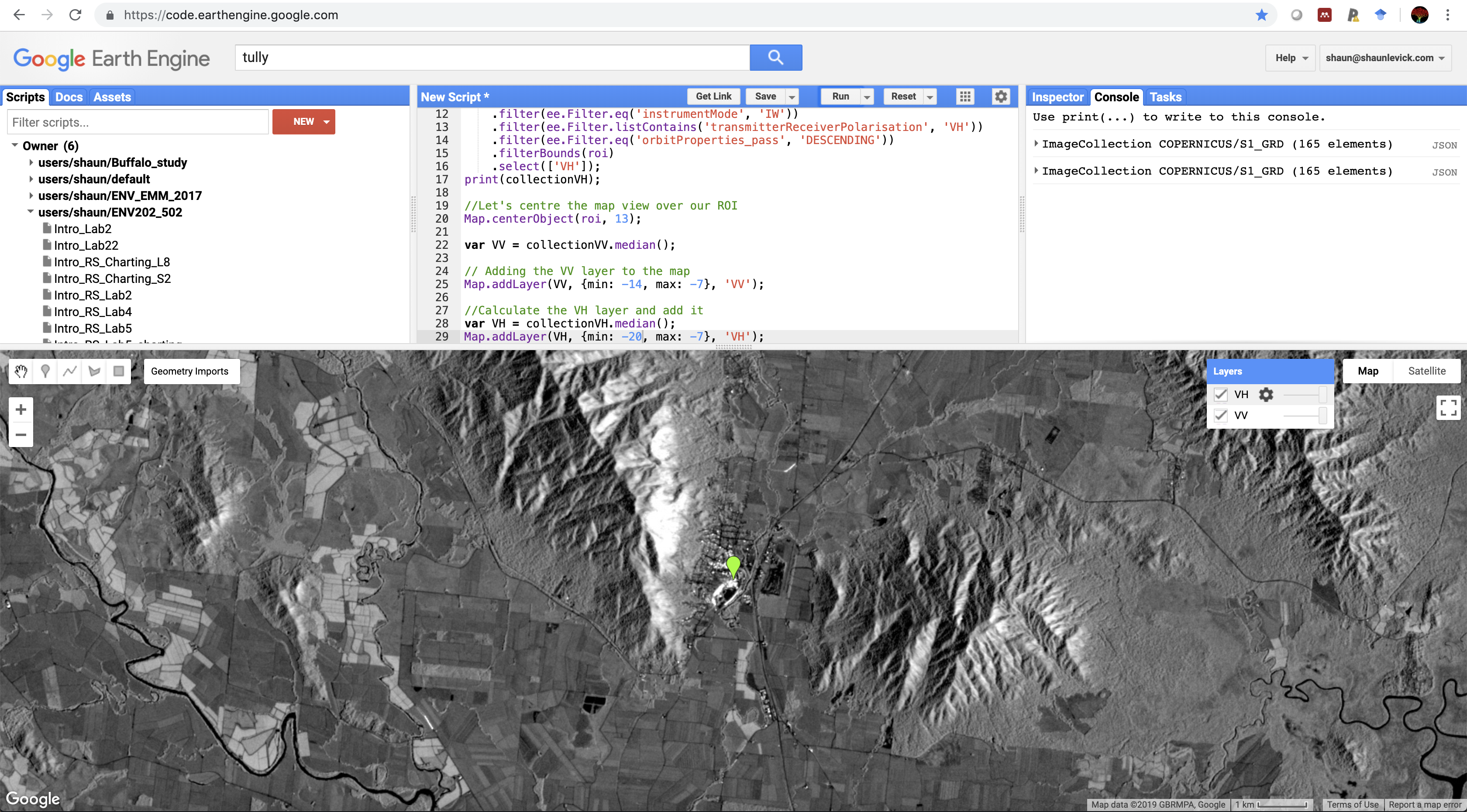 Figure 7. Mapping VH